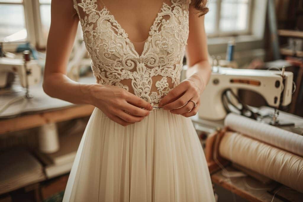 Comment elargir une robe de mariée ?