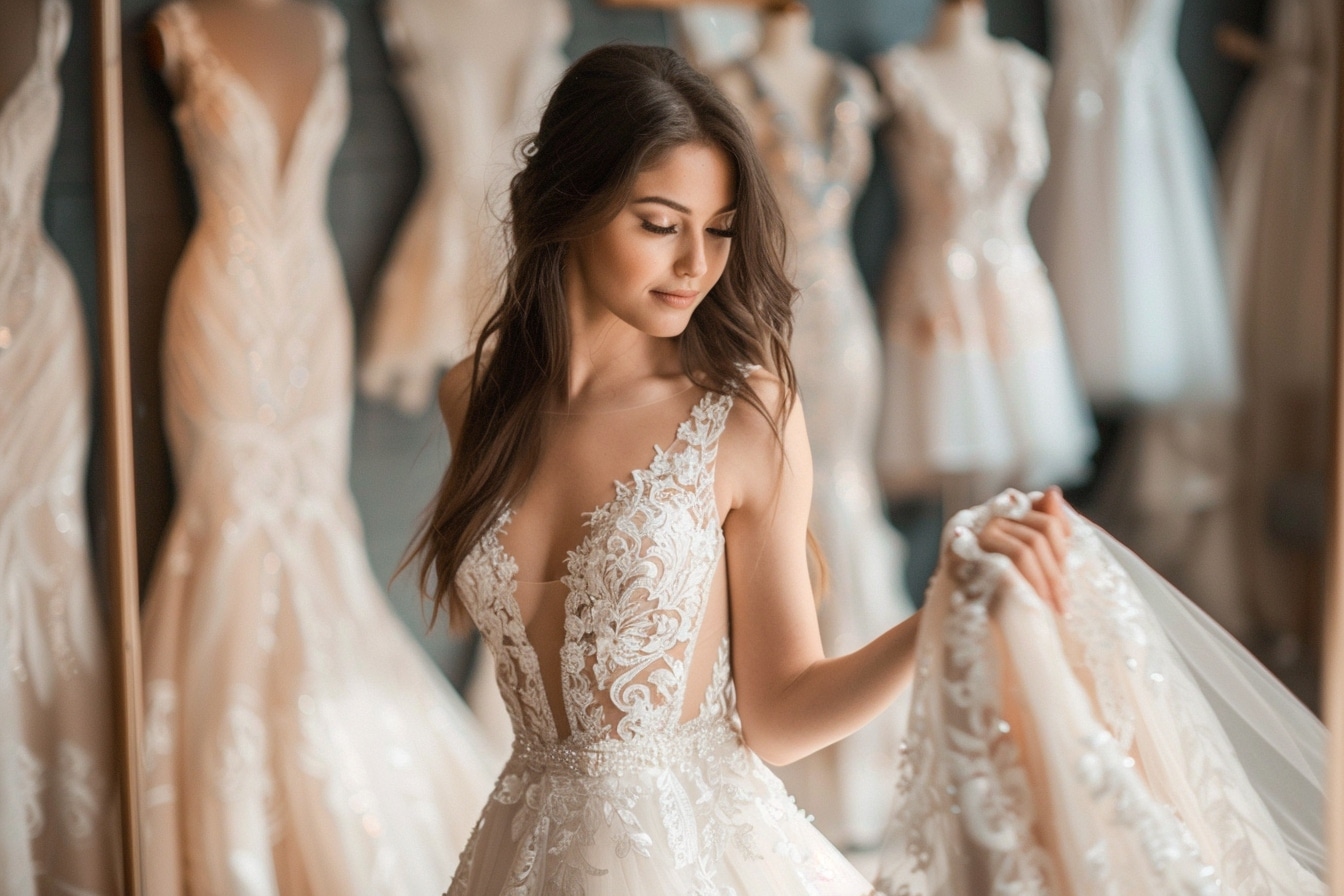 La traine de votre robe de mariée : comment la remonter ?